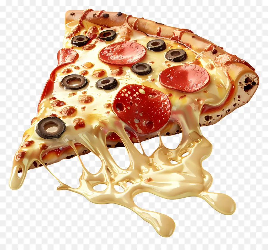 Pizza 3d，Fatia De Pizza PNG