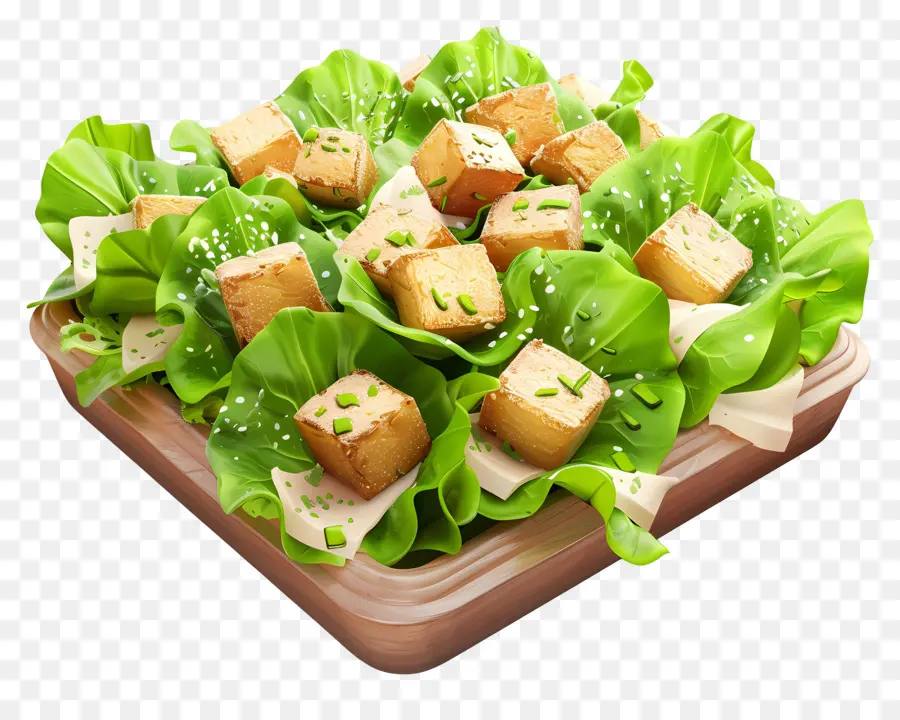 Salada César，Salada De Tofu PNG