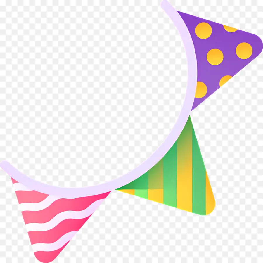 Bandeira De Aniversário，Bandeirinha Colorida PNG