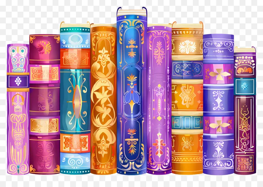 Livros Em Pé，Livros Coloridos PNG