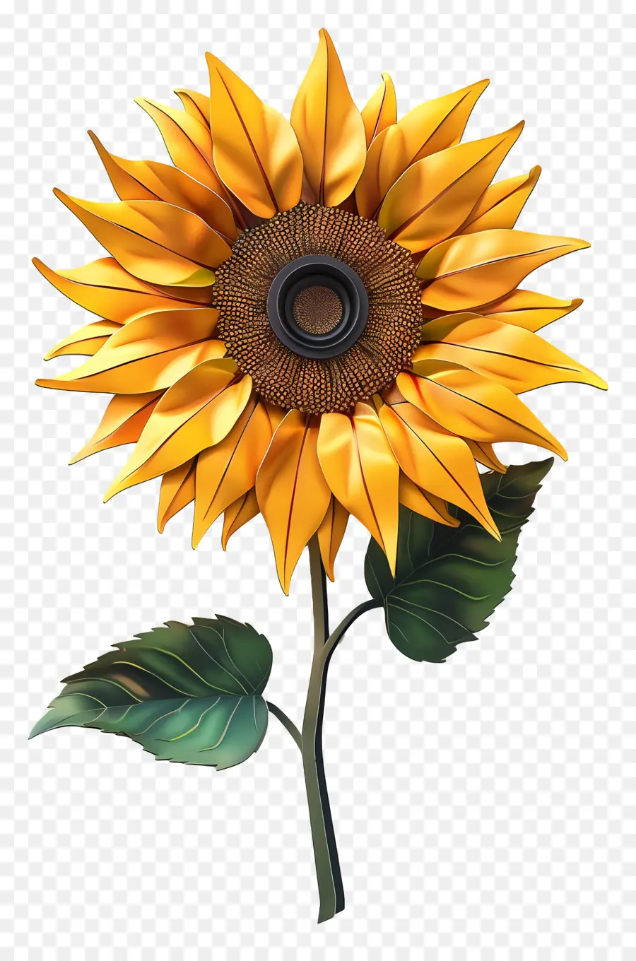 Flor 3d，Girassol PNG