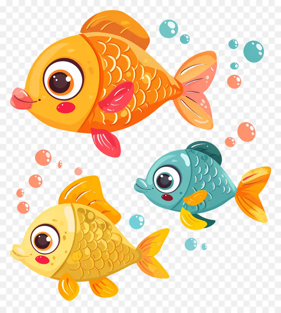 Peixe De Desenho Animado，Peixe Colorido PNG