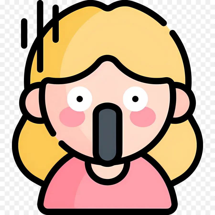 Emoji Chocado，Cara Surpresa PNG