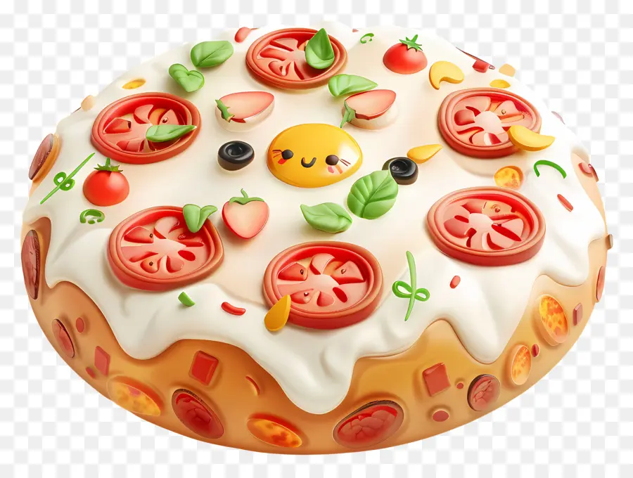 Pizza Fofa，Bolo De Pizza PNG