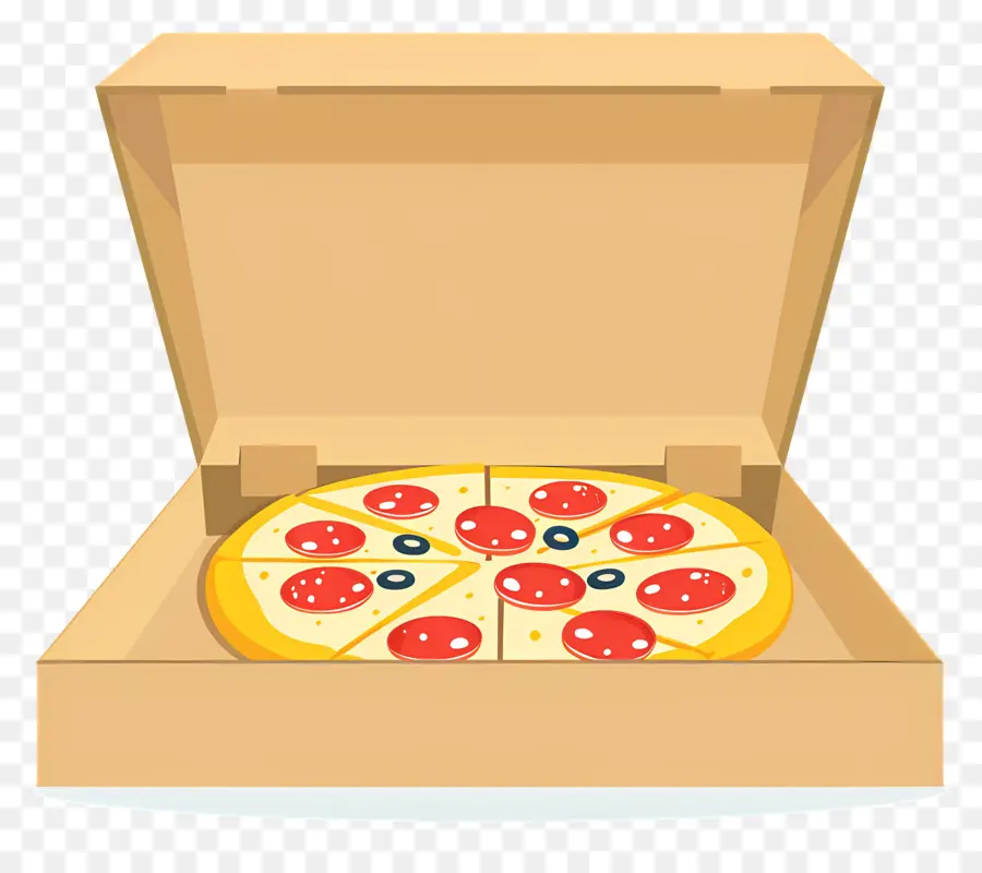 Caixa De Pizza，Pizza Em Caixa PNG