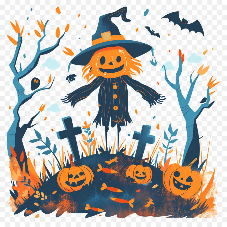 Espantalho De Halloween，Espantalho PNG