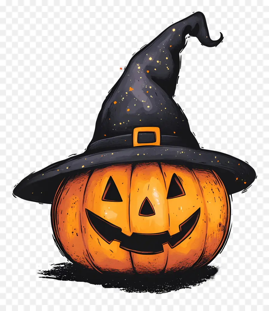 Chapéu De Halloween，Bruxa Abóbora PNG