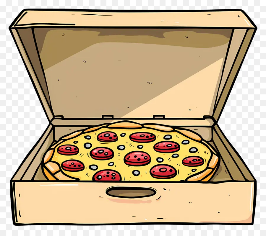 Caixa De Pizza，Pizza Em Caixa PNG