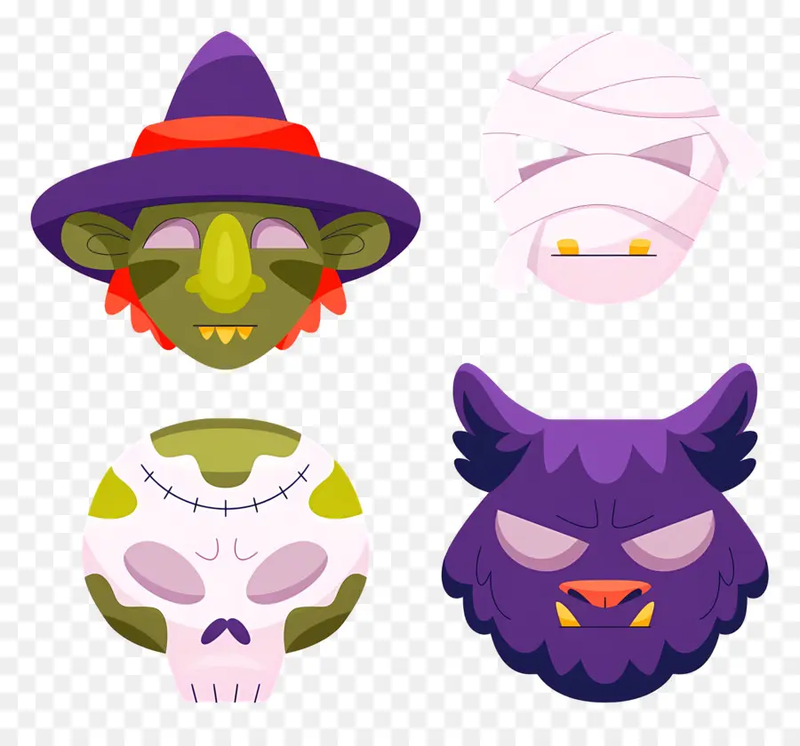 Máscara De Halloween，Máscaras De Halloween PNG