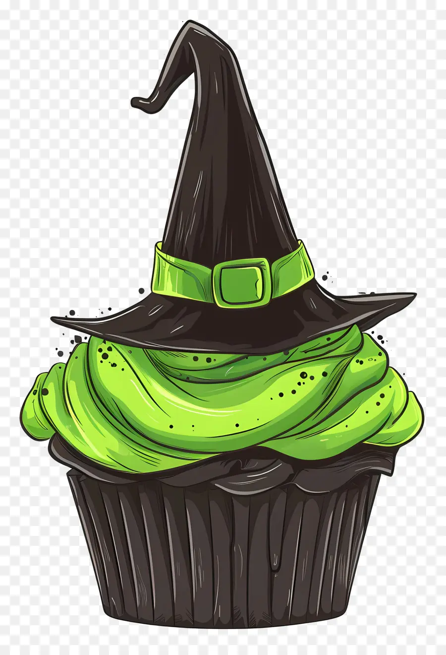 Bolinho De Halloween，Bolinho Chapéu De Bruxa PNG