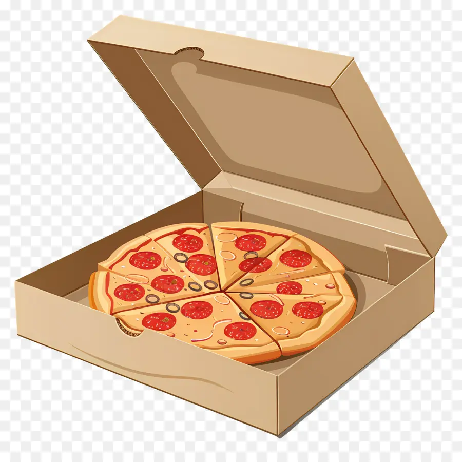 Caixa De Pizza，Pizza Na Caixa PNG