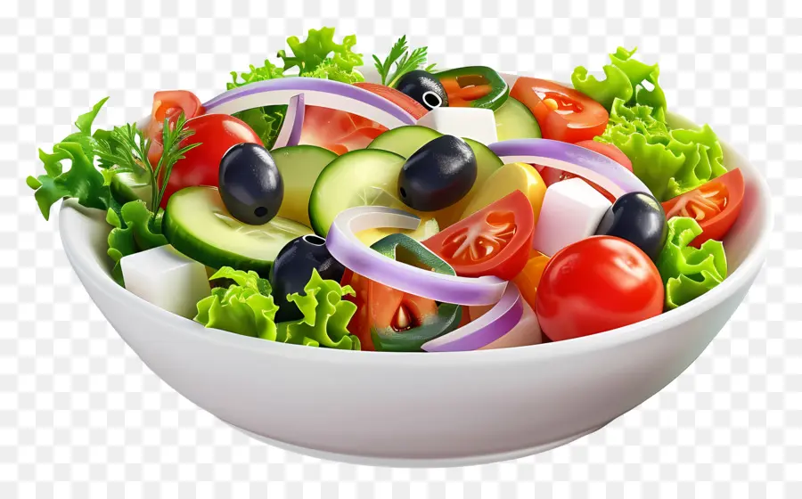 Salada Grega，Salada Colorida PNG