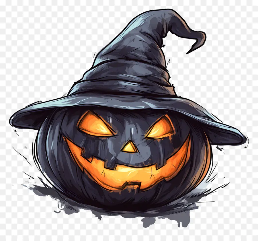 Chapéu De Halloween，Jack O' Lanternas PNG