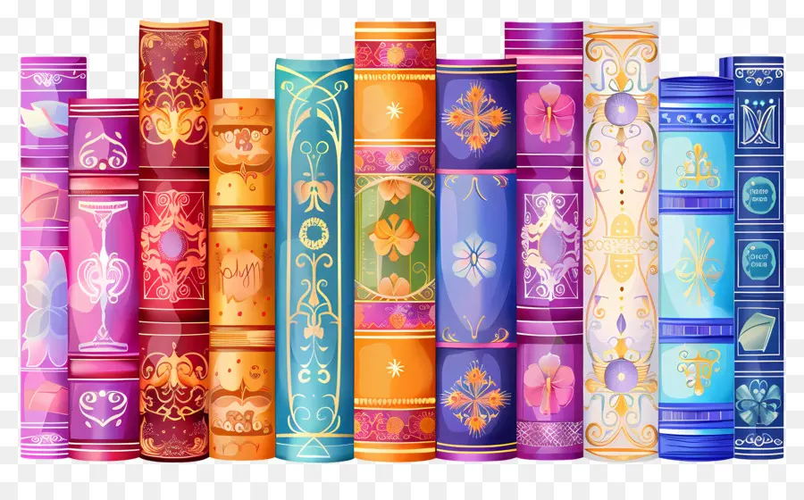 Livros Em Pé，Livros Coloridos PNG