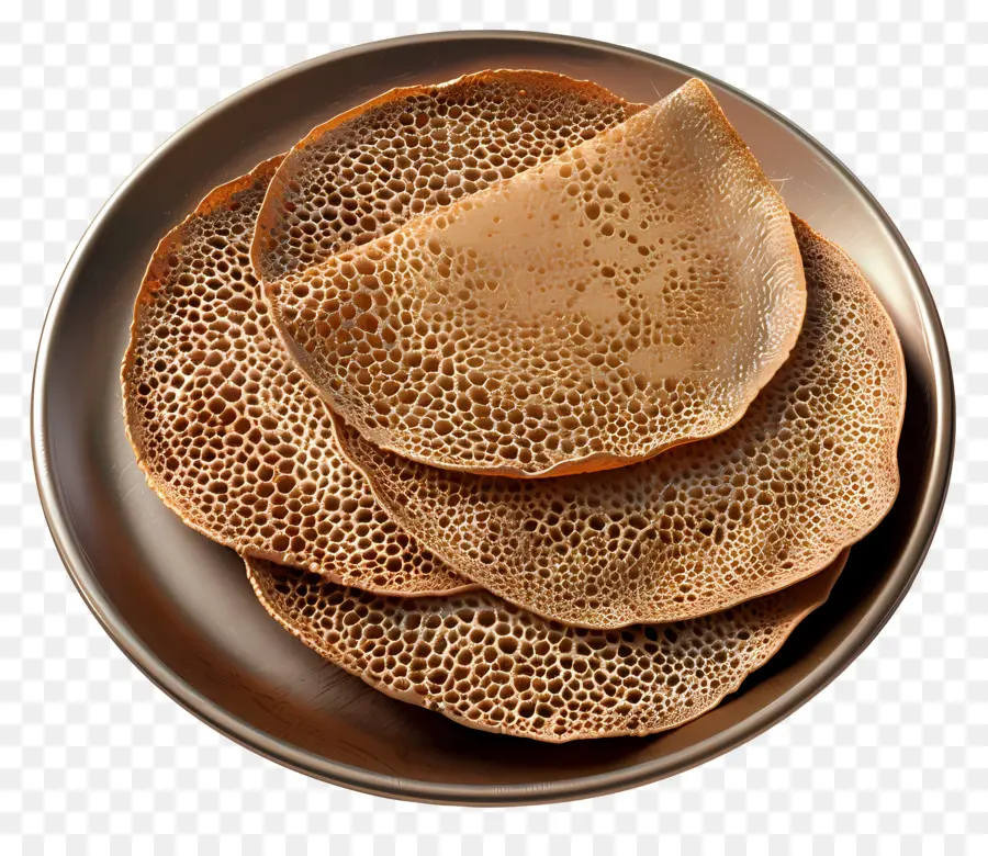 Comida Africana，Pão Injera PNG