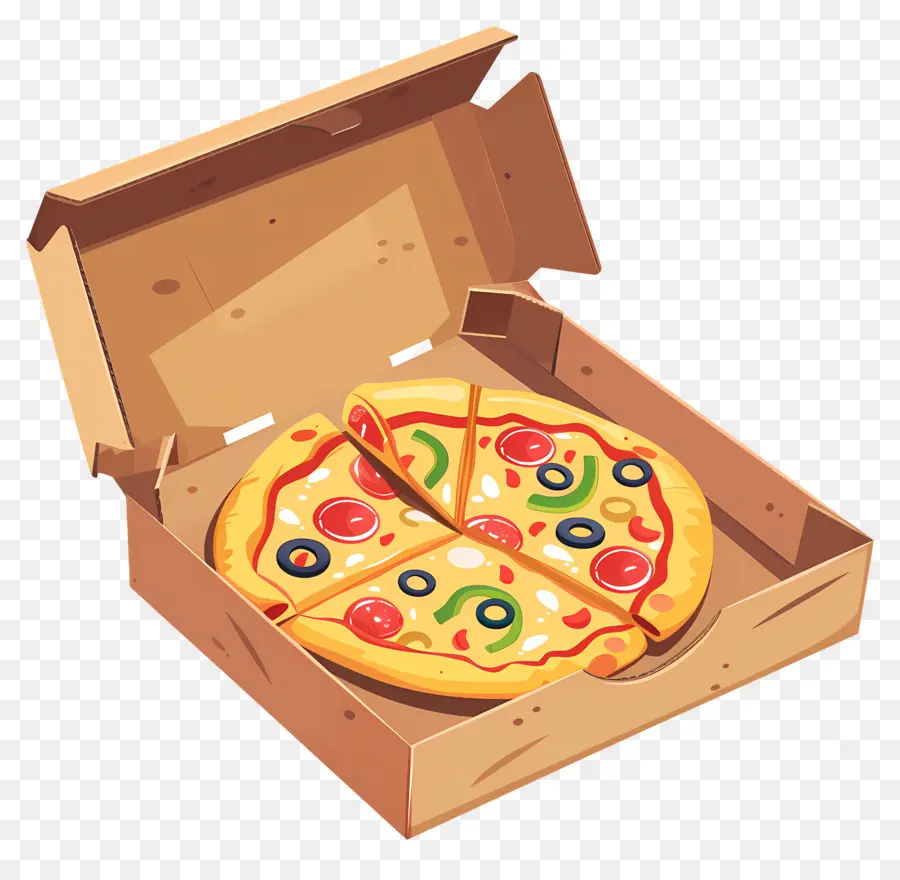 Caixa De Pizza，Pizza PNG