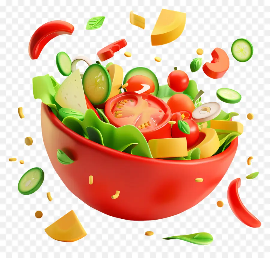 Salada Saudável，Salada Fresca PNG