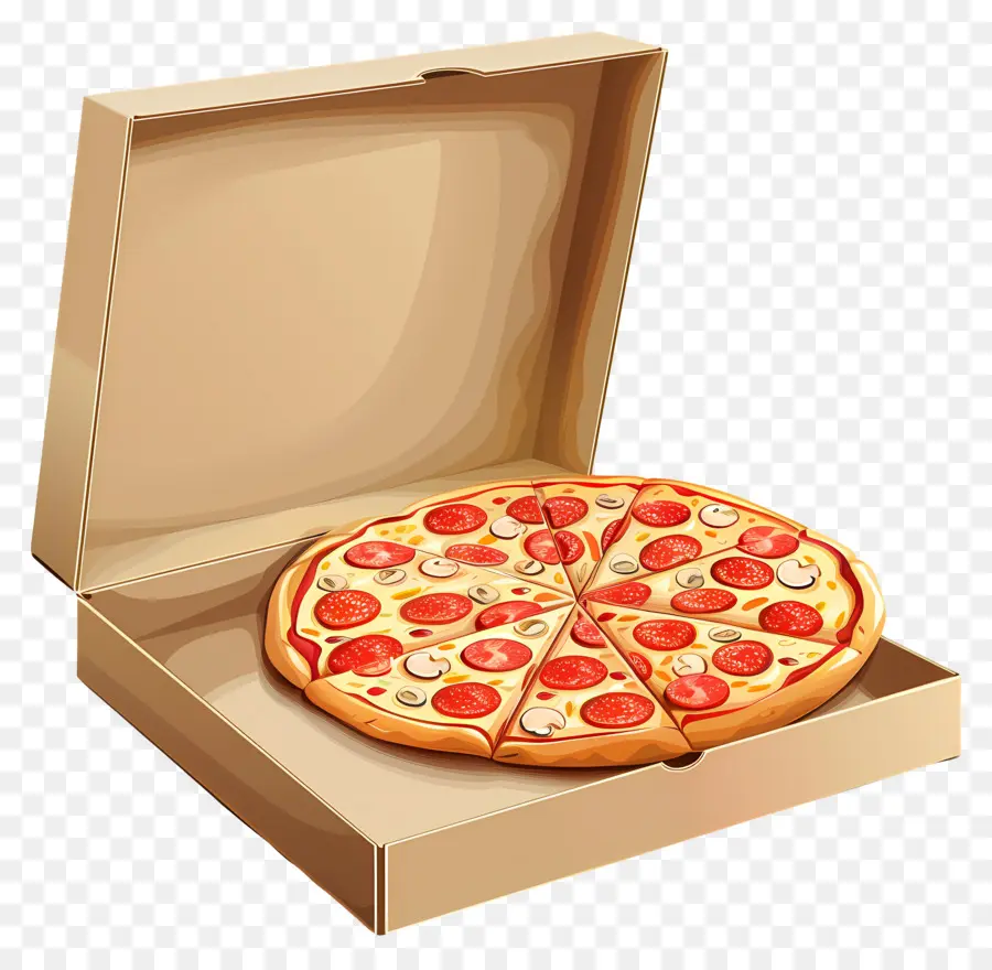 Caixa De Pizza，Pizza PNG