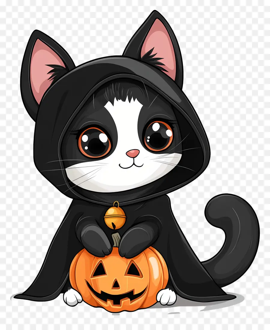 Gato Halloween，Gato Fofo PNG