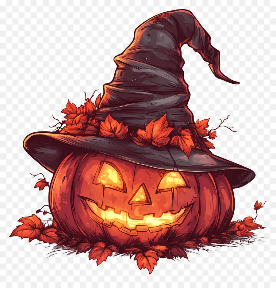 Chapéu De Halloween，Abóbora De Halloween PNG