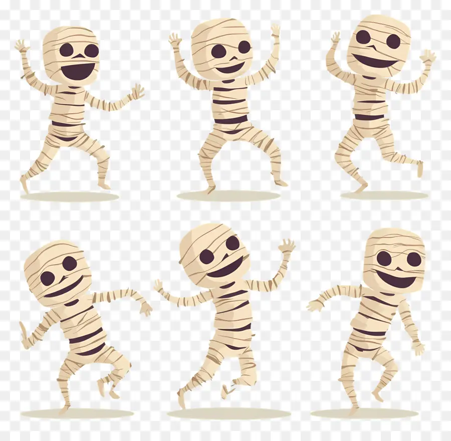 Múmia De Halloween，Múmias Em Movimento PNG