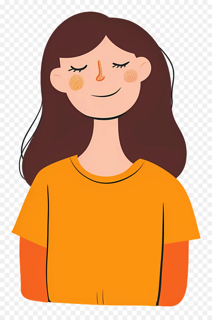 Mulher Feliz，Mulher De Desenho Animado PNG