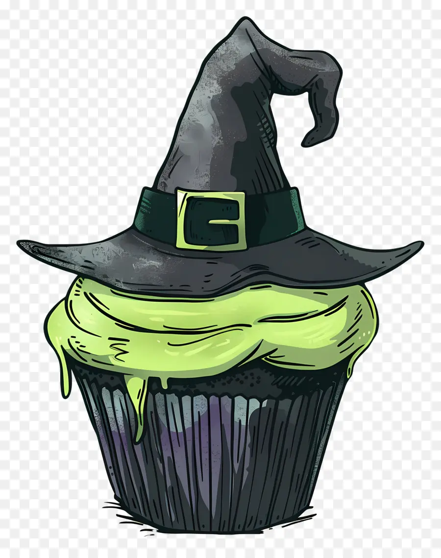 Bolinho De Halloween，Bolinho Chapéu De Bruxa PNG