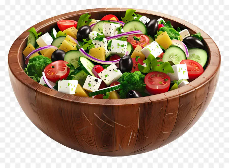 Salada Grega，Tigela De Salada PNG