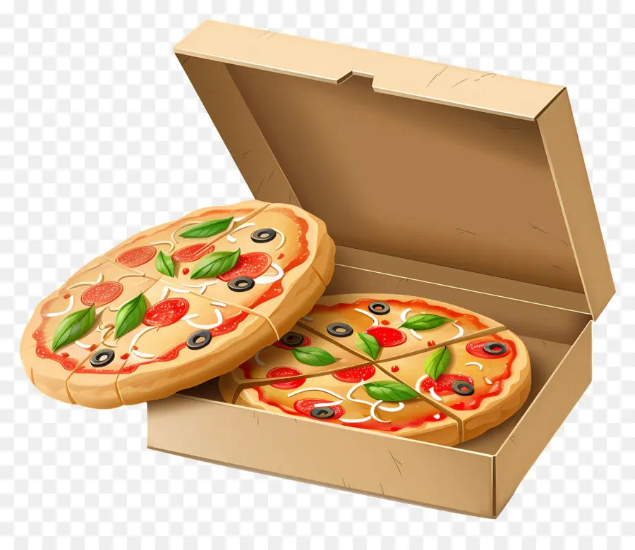 Caixa De Pizza，Pizza PNG