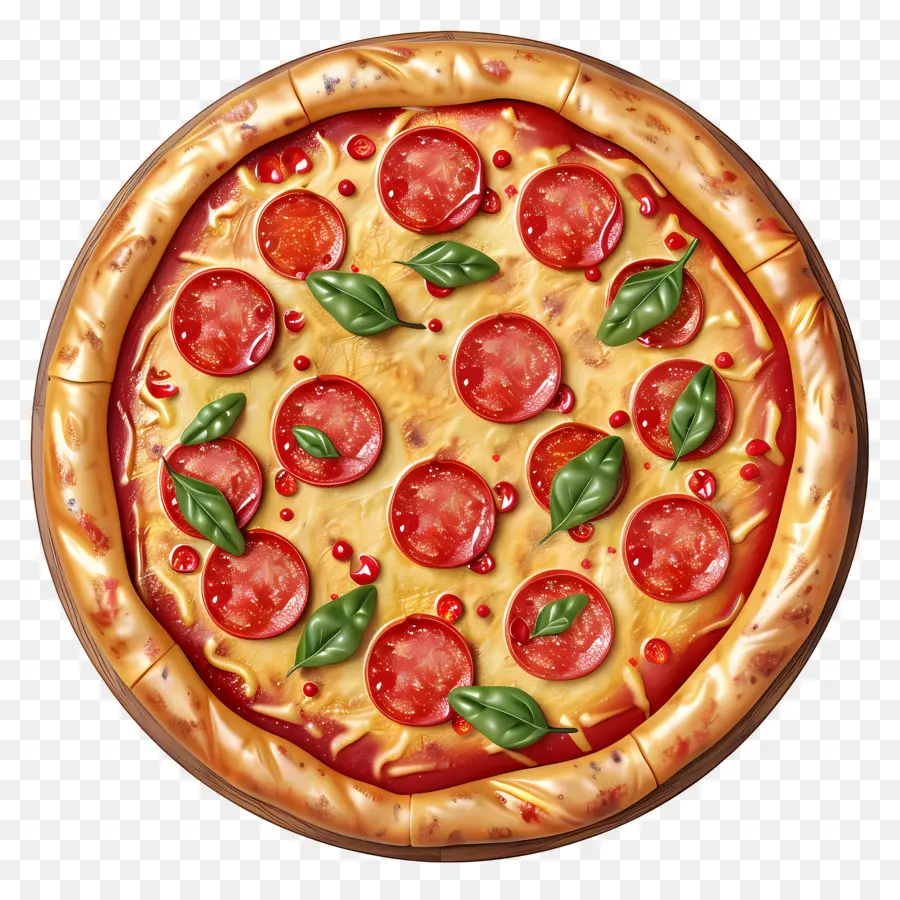 Pizza Com Vista Superior，Pizza PNG