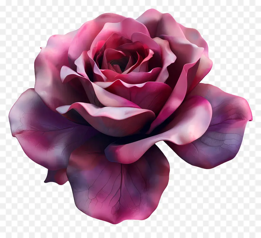 Flor 3d，Rosa Vermelha PNG