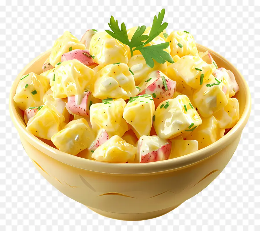 Salada De Batata，Tigela PNG