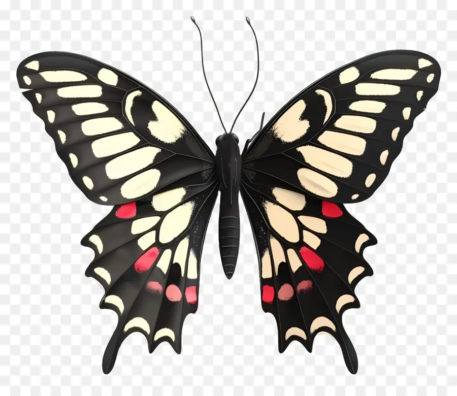 Borboleta Animada，Borboleta Vermelha PNG