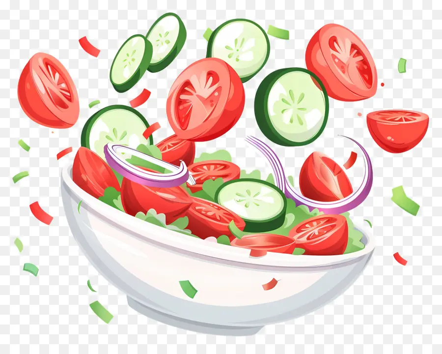 Salada Fresca，Salada Colorida PNG