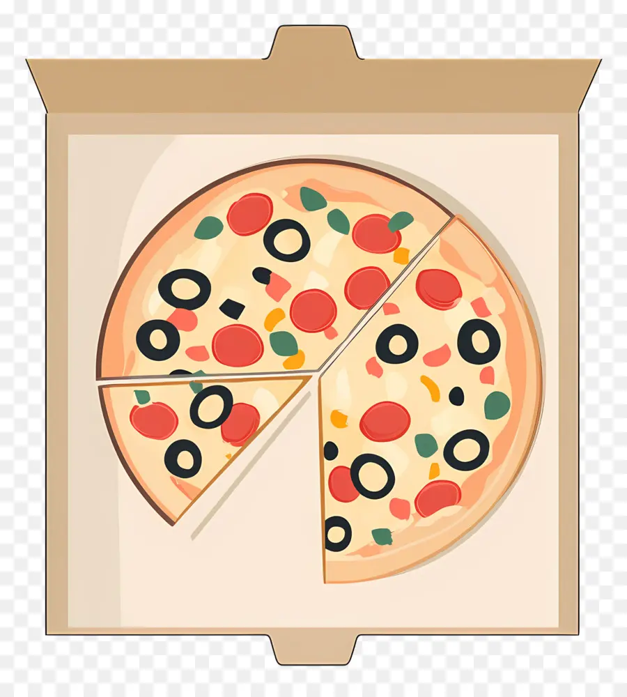 Caixa De Pizza，Pizza Em Caixa PNG