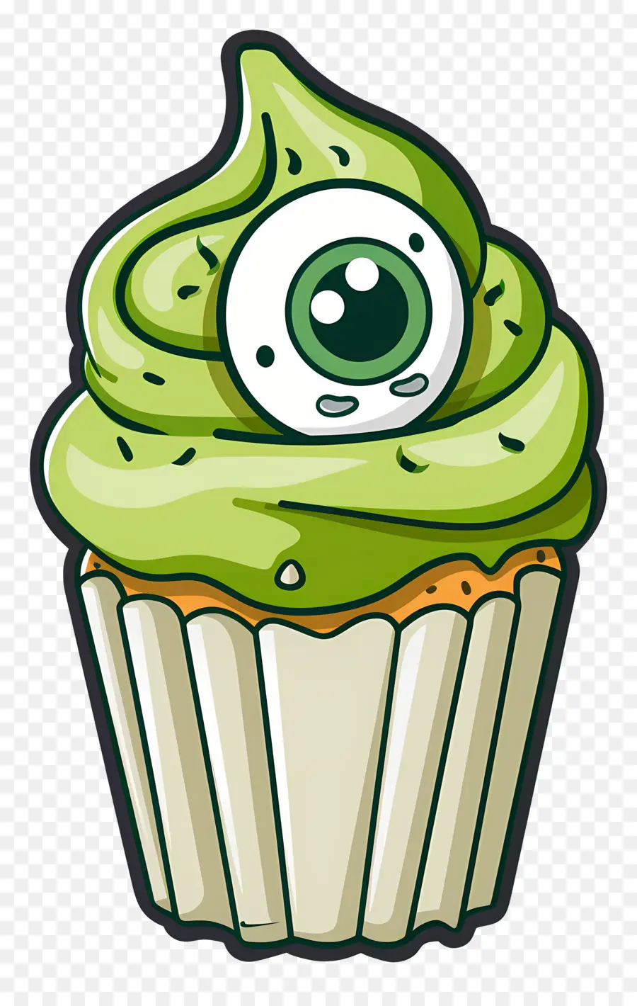 Bolinho De Halloween，Verde PNG