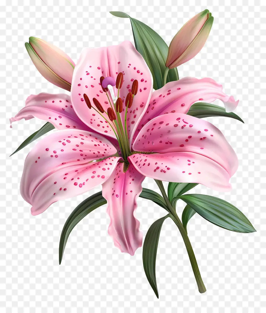 Flor 3d，Lírio PNG