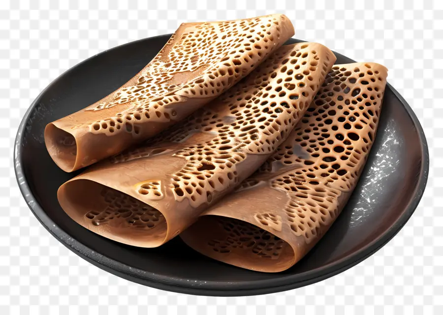 Comida Africana，Pão Injera PNG