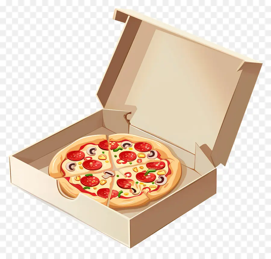 Caixa De Pizza，Pizza PNG