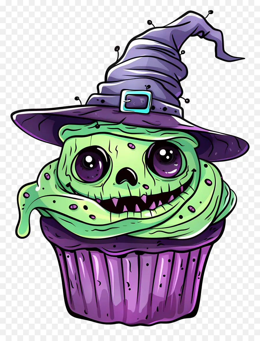 Bolinho De Halloween，Bolinho De Bruxa PNG