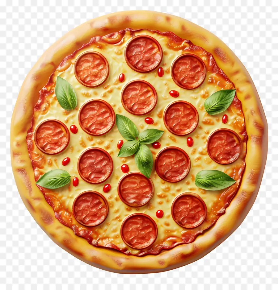 Pizza Com Vista Superior，Fatia De Pizza PNG