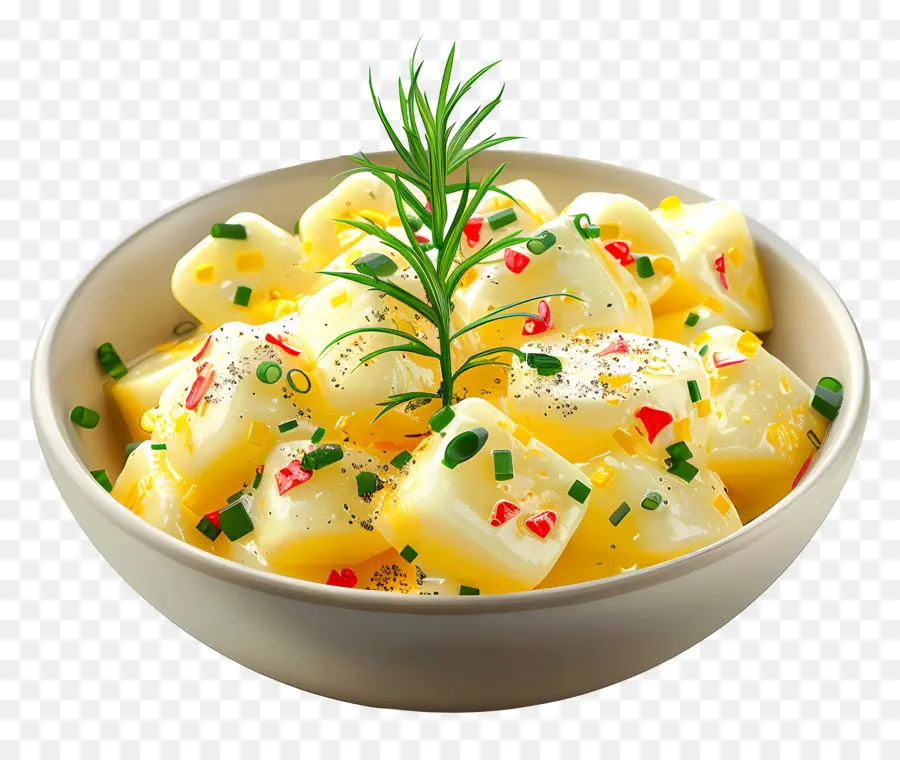 Salada De Batata，Tigela PNG