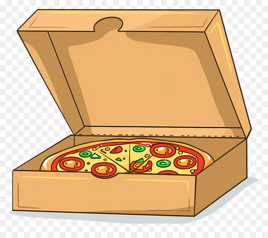 Caixa De Pizza，Pizza Em Caixa PNG