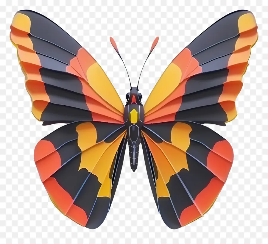 Borboleta Animada，Borboleta Colorida PNG