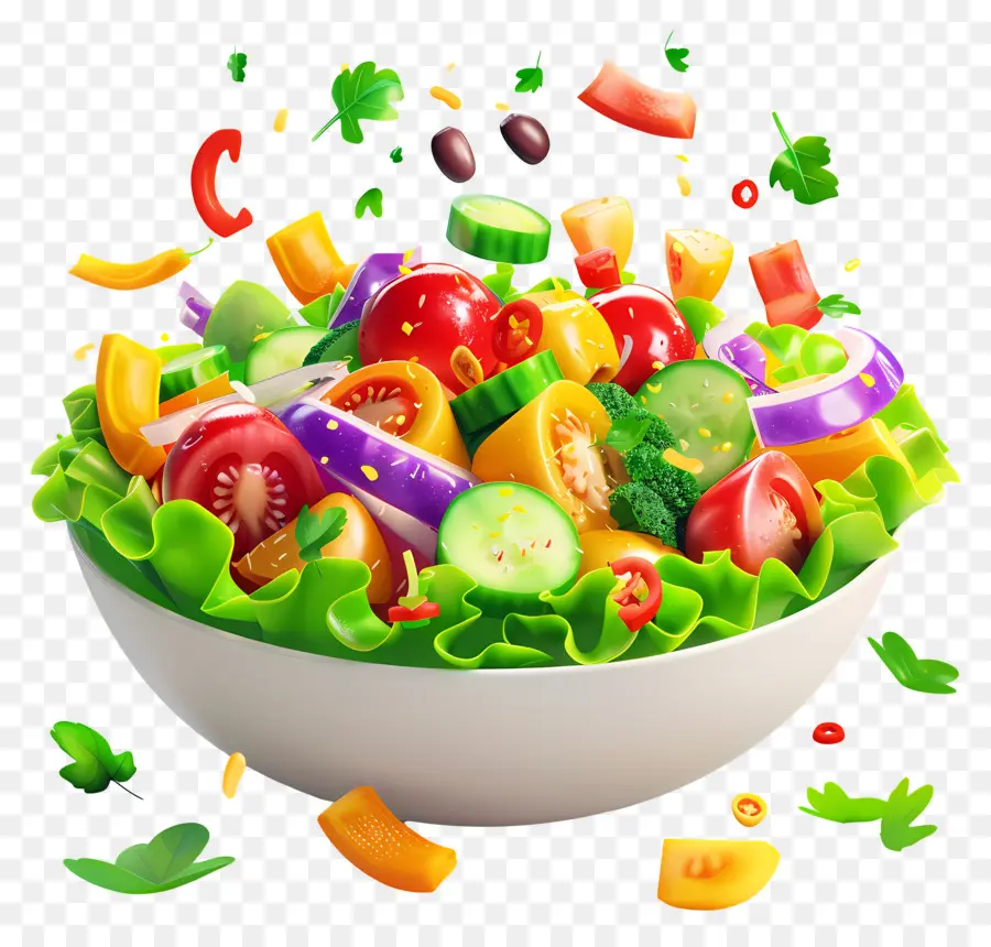 Salada Saudável，Salada De Folhas PNG