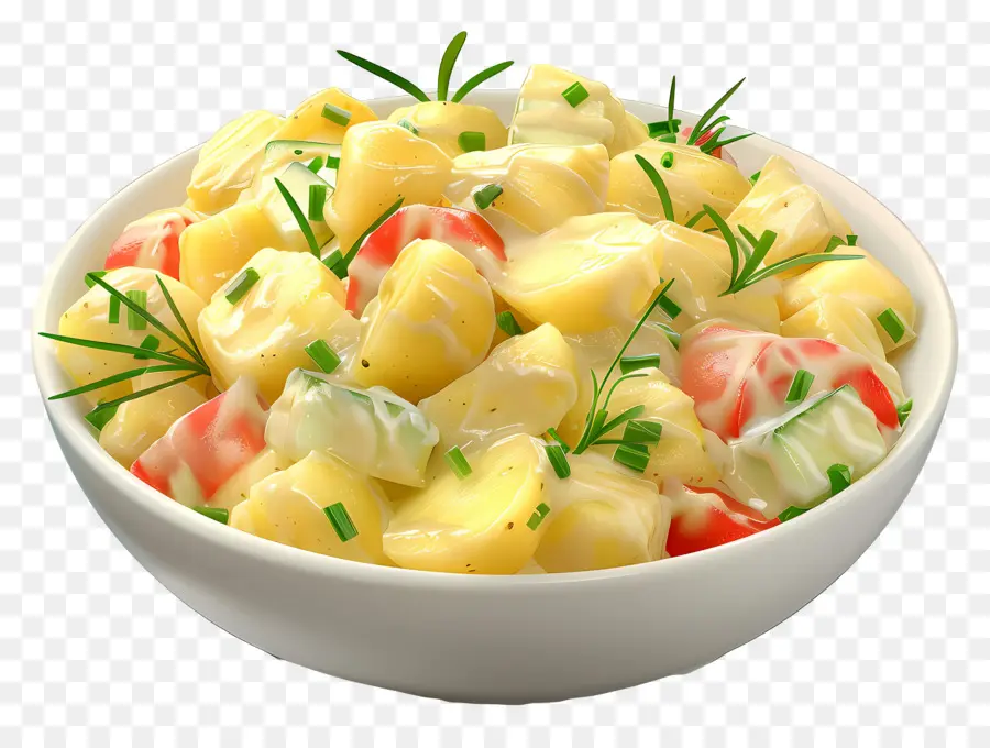 Salada De Batata，Tigela PNG