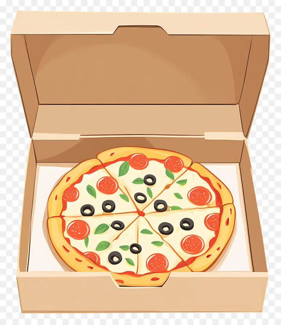 Caixa De Pizza，Pizza Na Caixa PNG