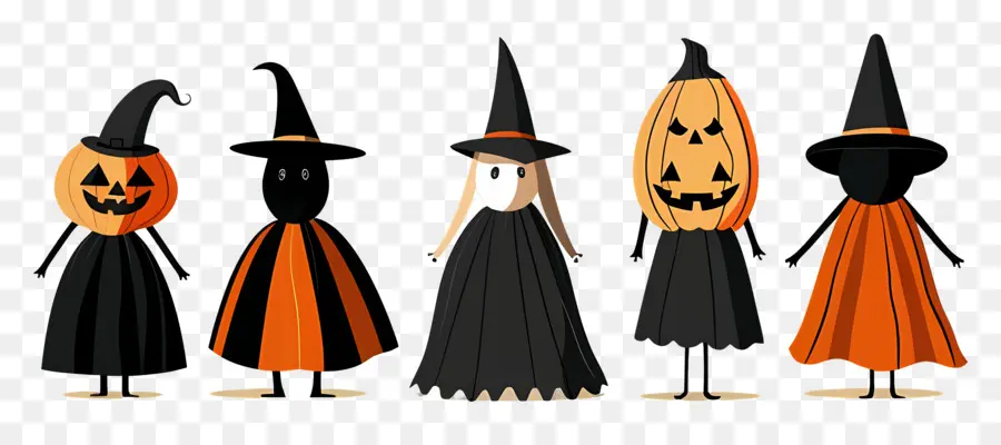 Fronteira De Halloween，Personagens De Halloween PNG