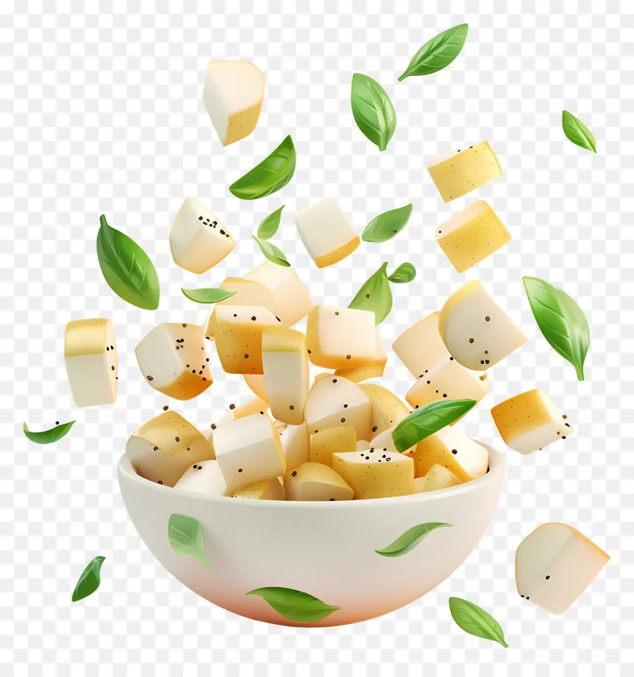 Salada De Batata，Cubos De Queijo PNG