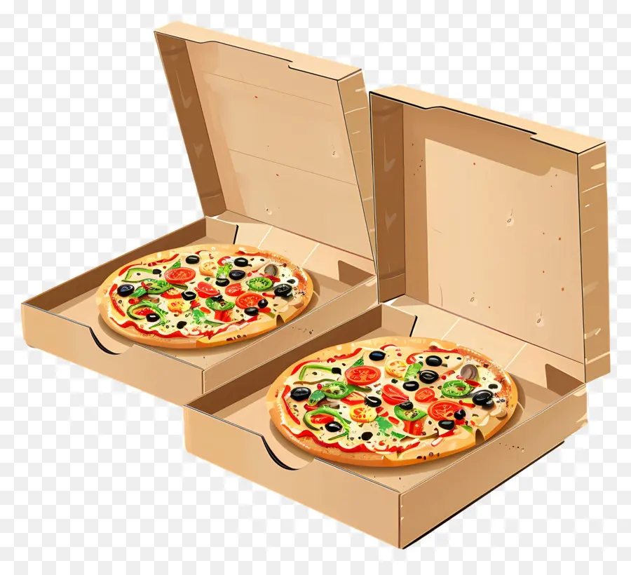 Caixa De Pizza，Pizza Na Caixa PNG